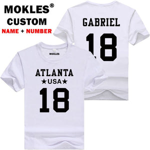 TAYLOR GABRIEL 18 atlanta custom made name number